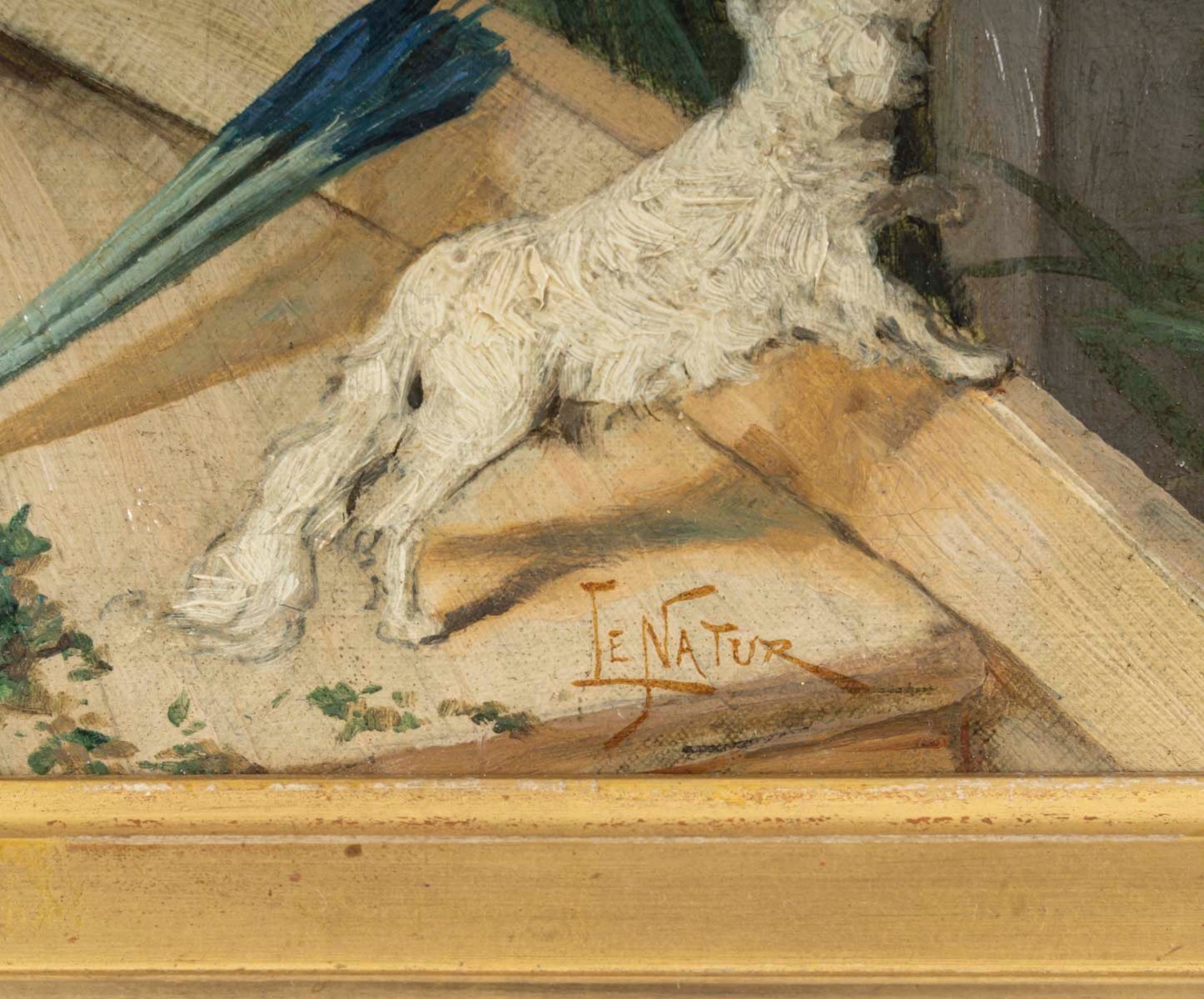 Une paire de tableaux huile sur toile, scène de genre, fin du XIXe siècle — 24