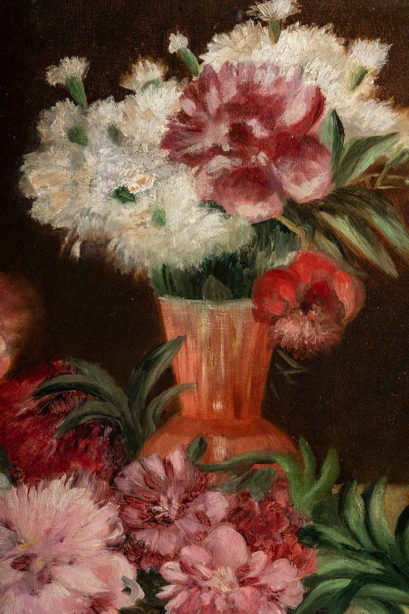 Paire de tableaux fleurs XIXéme siècle — 11