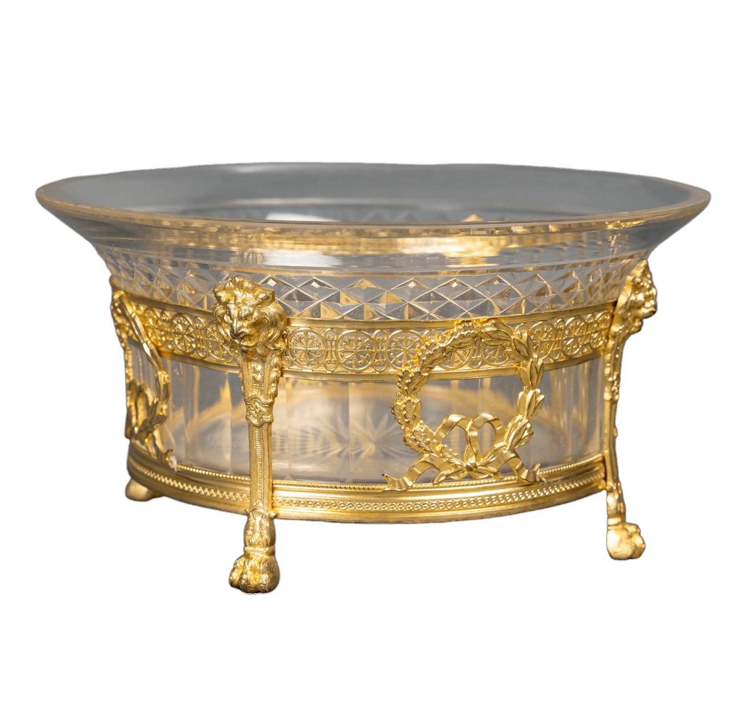 Une belle coupe en cristal et bronze doré, fin XIXé siècle — 2