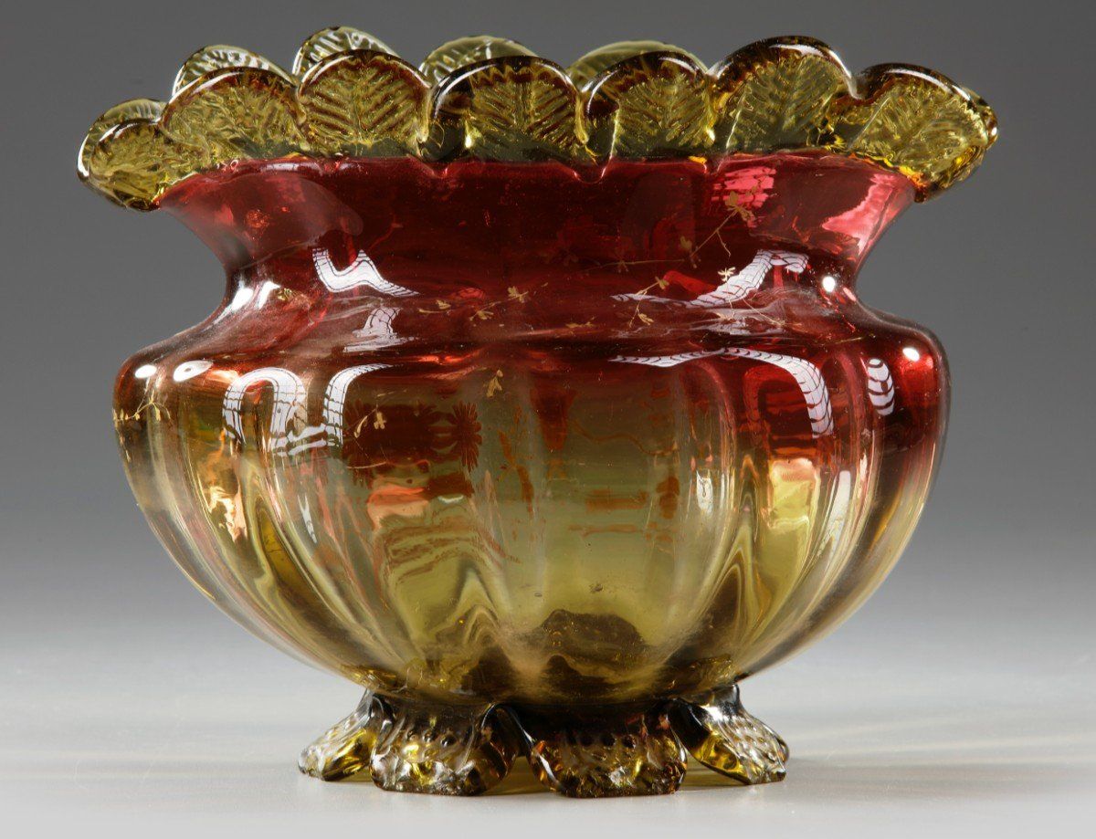 Coupe en verre moulé fin du XIXe siècle — 4