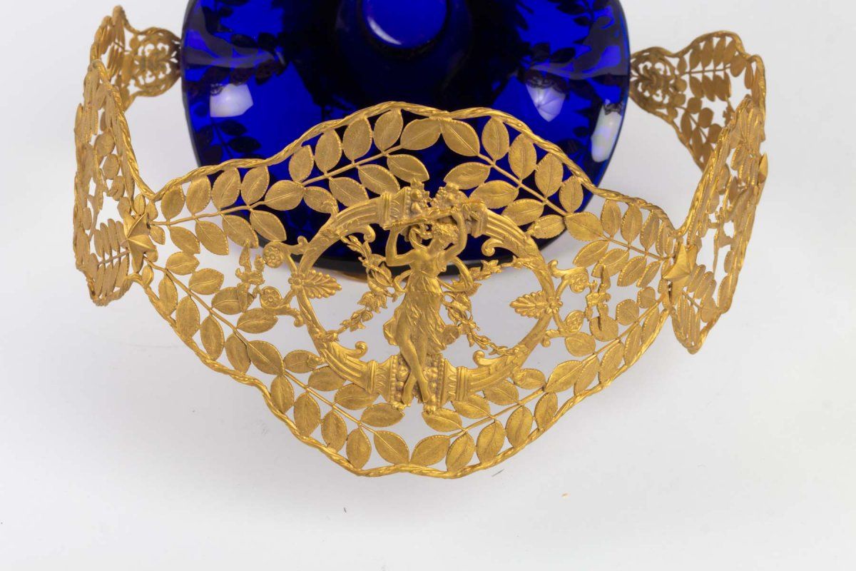Panier cristal et bronze doré — 9