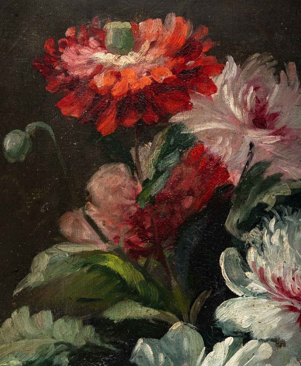 Travail français Composition florale fin du XIXe siècle — 5