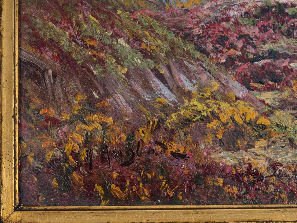 Tableau paysage Gaston Anglade, fin du XIXe siècle — 9