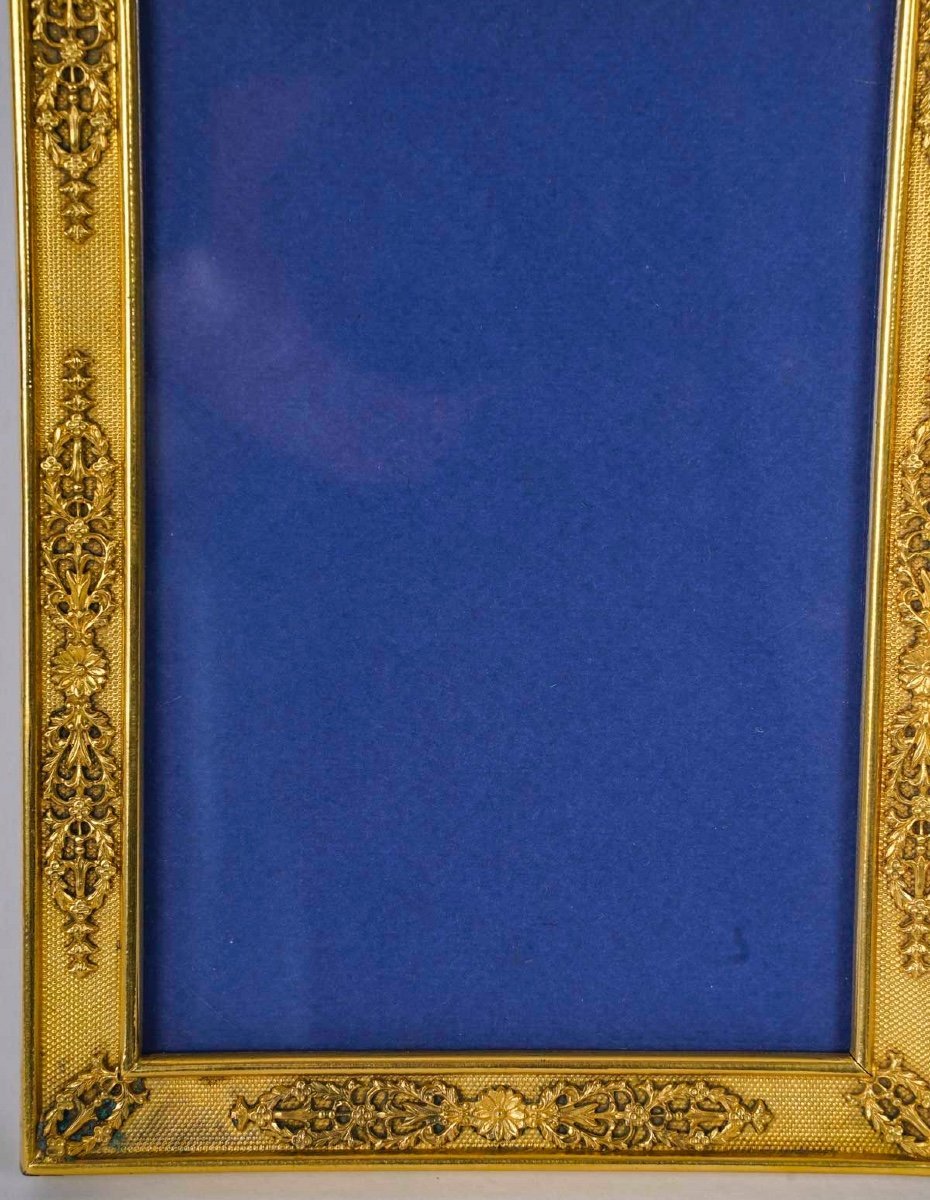 Un Cadre Photo Paravent en bronze doré, fin du XIXe siècle — 5