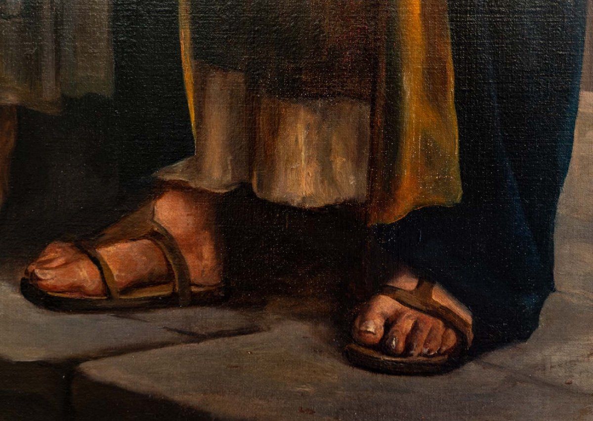 Huile sur toile Orientaliste LORENZO FERRER XIXe siècle — 8