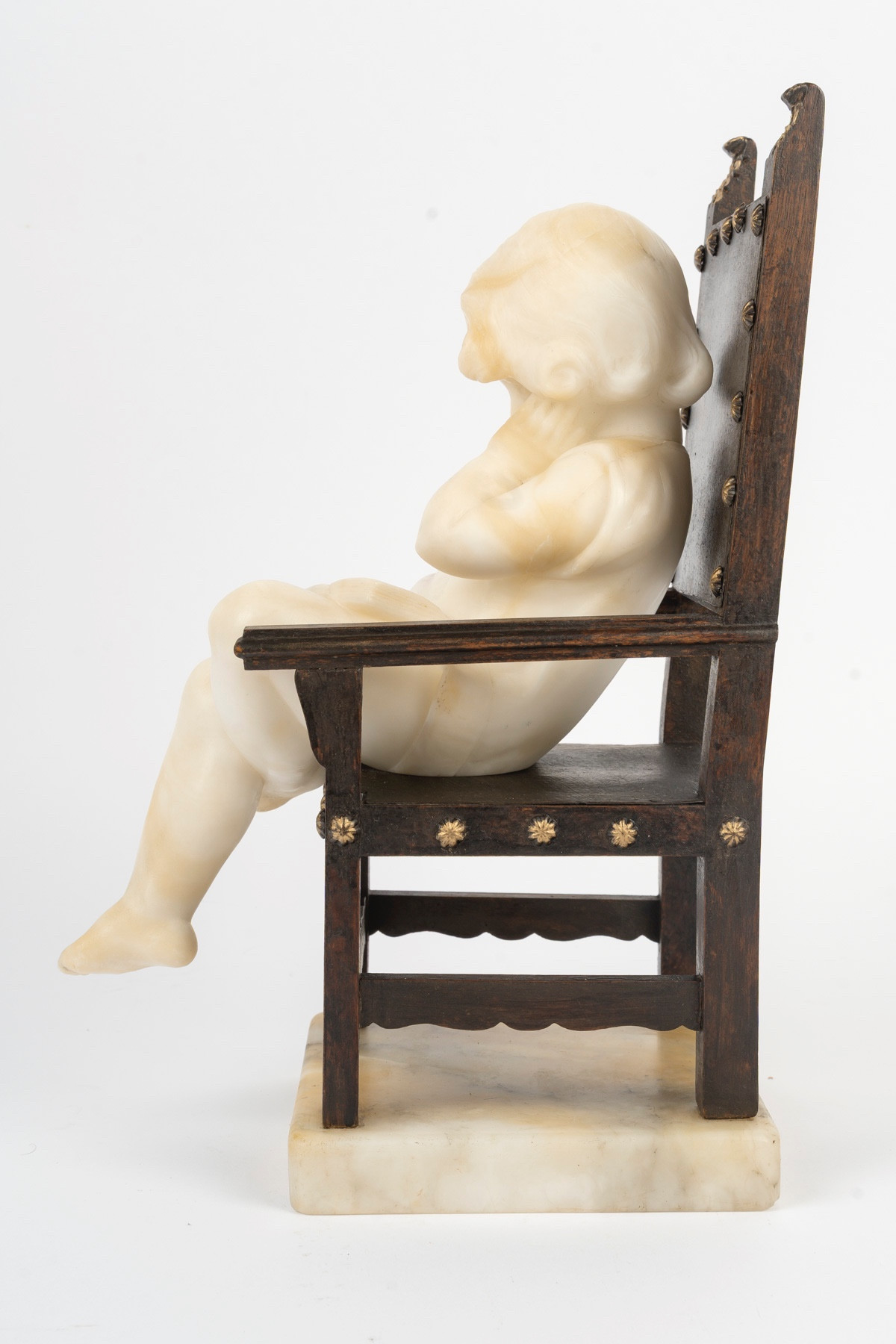 Sculpture en marbre et bronze, époque et style art nouveau — 20