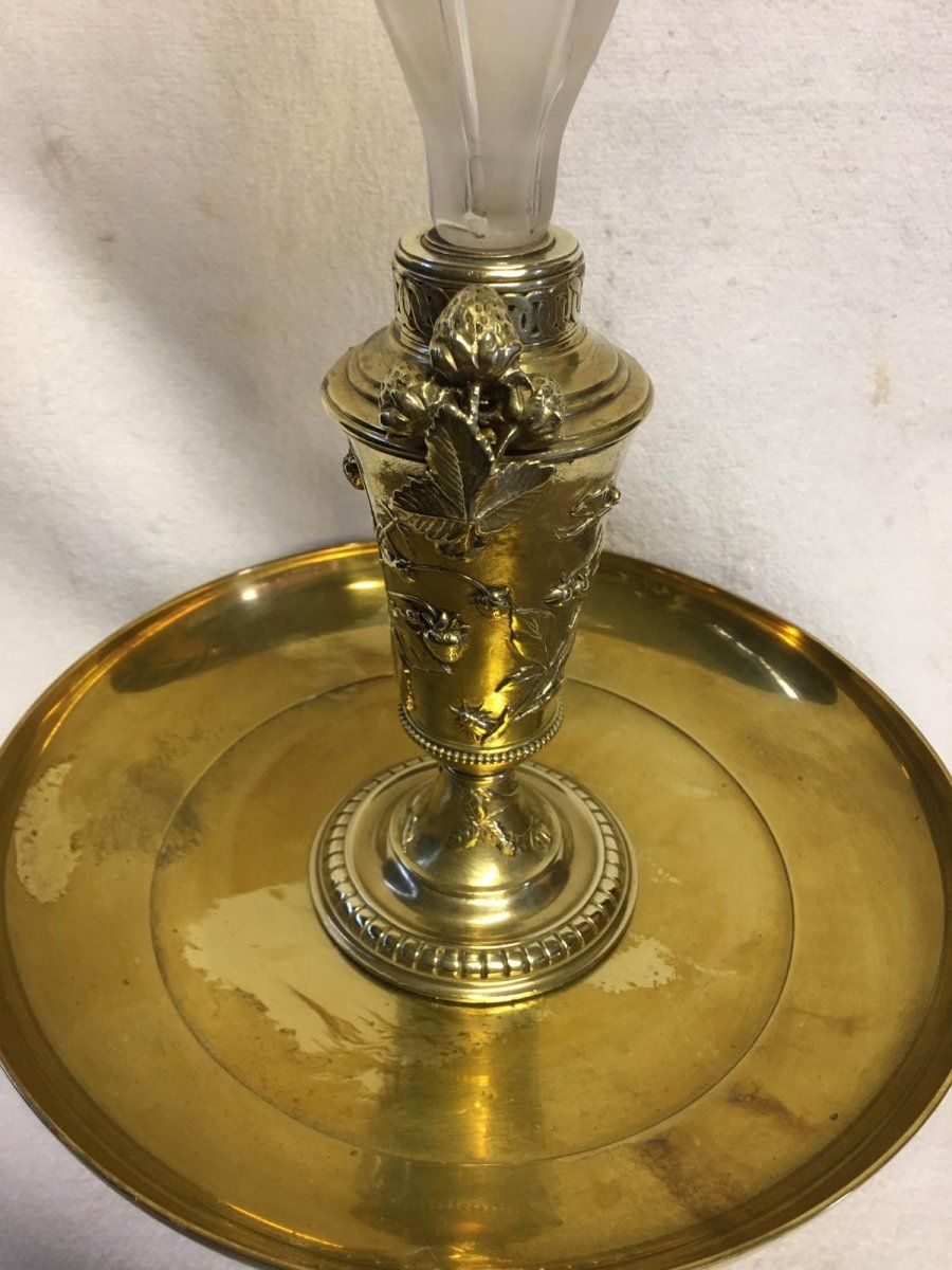 Coupe Soliflore en bronze Napoléon III — 8