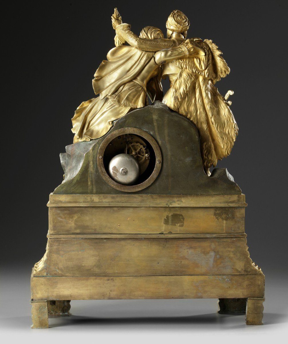 Pendule Orientaliste d'époque Restauration à Figures de Turcs. — 10