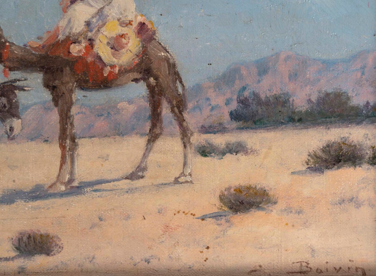 Une paire de tableaux orientalistes huile sur toile, BOIVIN — 12