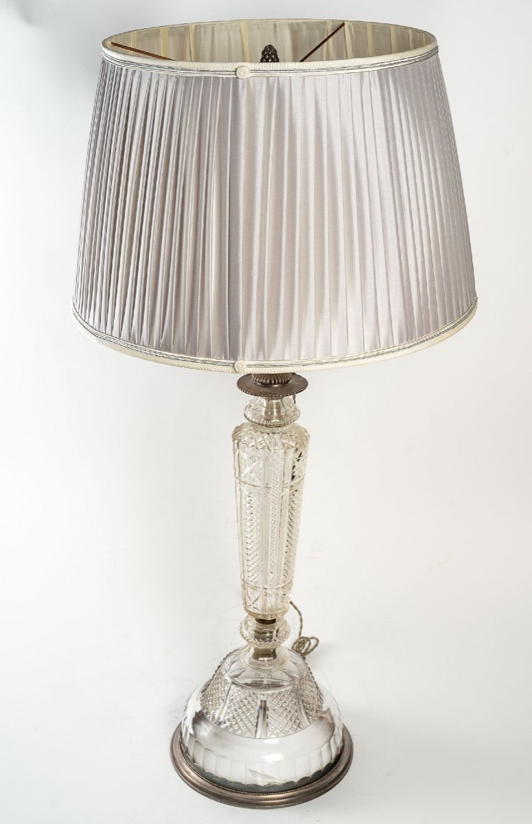 Lampe en Argent et cristal fin du XIXe siècle — 11