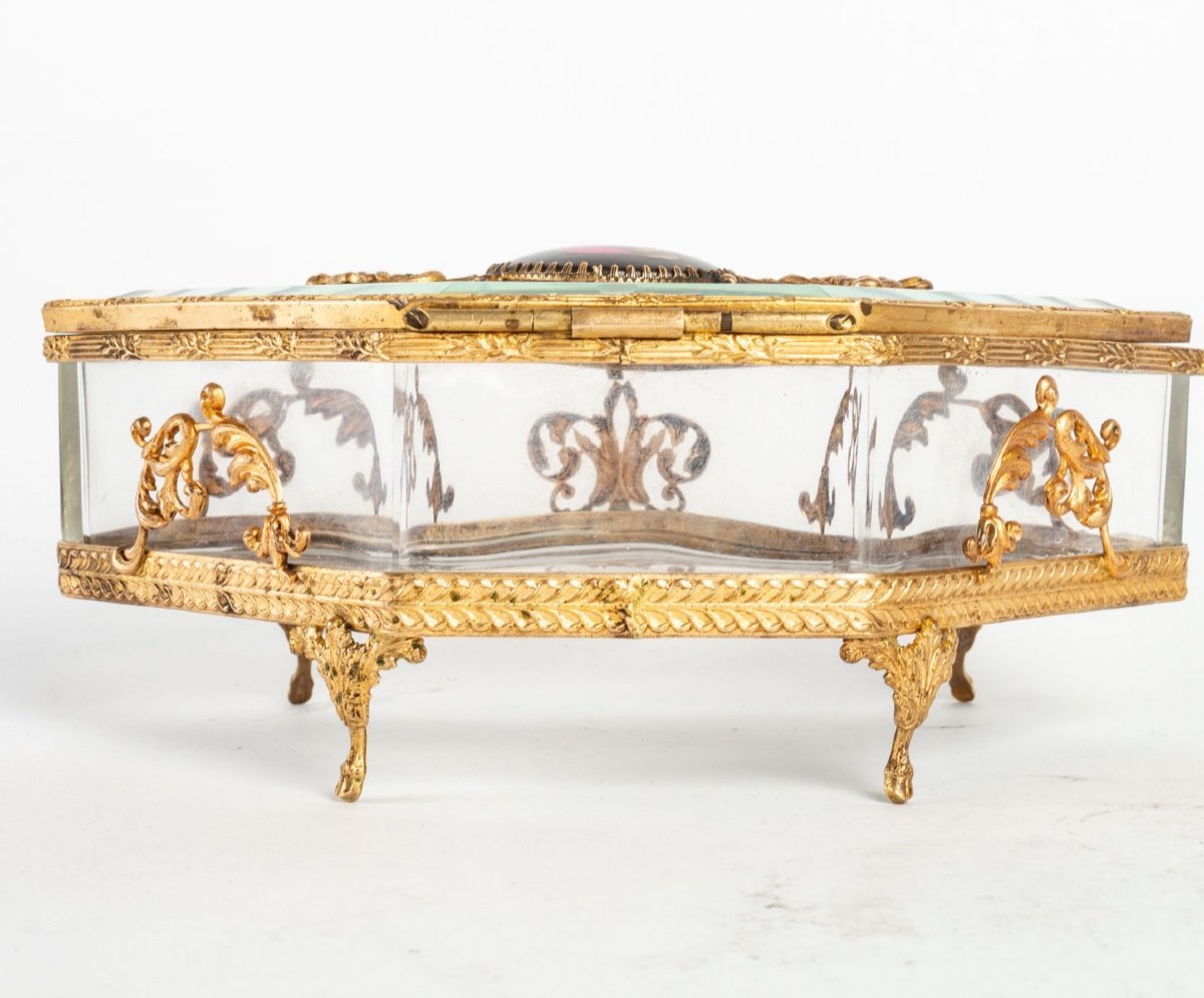 Un coffret à bijoux en cristal et bronze fin du XIXe siècle — 8