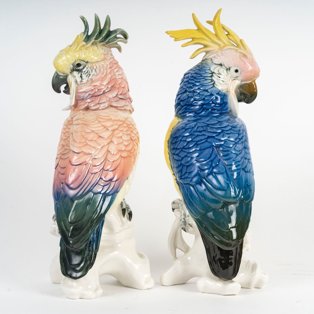 Une paire de sculptures en porcelaine, Saxe - Karl Ens Volkstedt — 5
