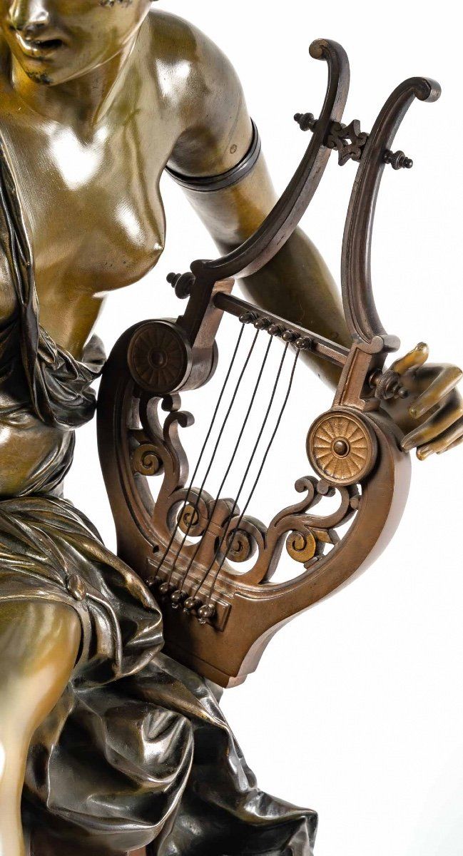 Figure en bronze Melodie d'Albert Ernest Carrier Belleuse — 7
