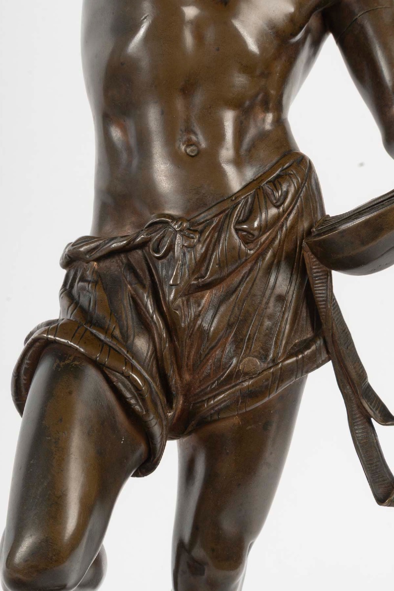 Bronze à patine brune, A. Carrier, fondeur V. Colin & Cie, Paris, fin du XIXe siècle — 3