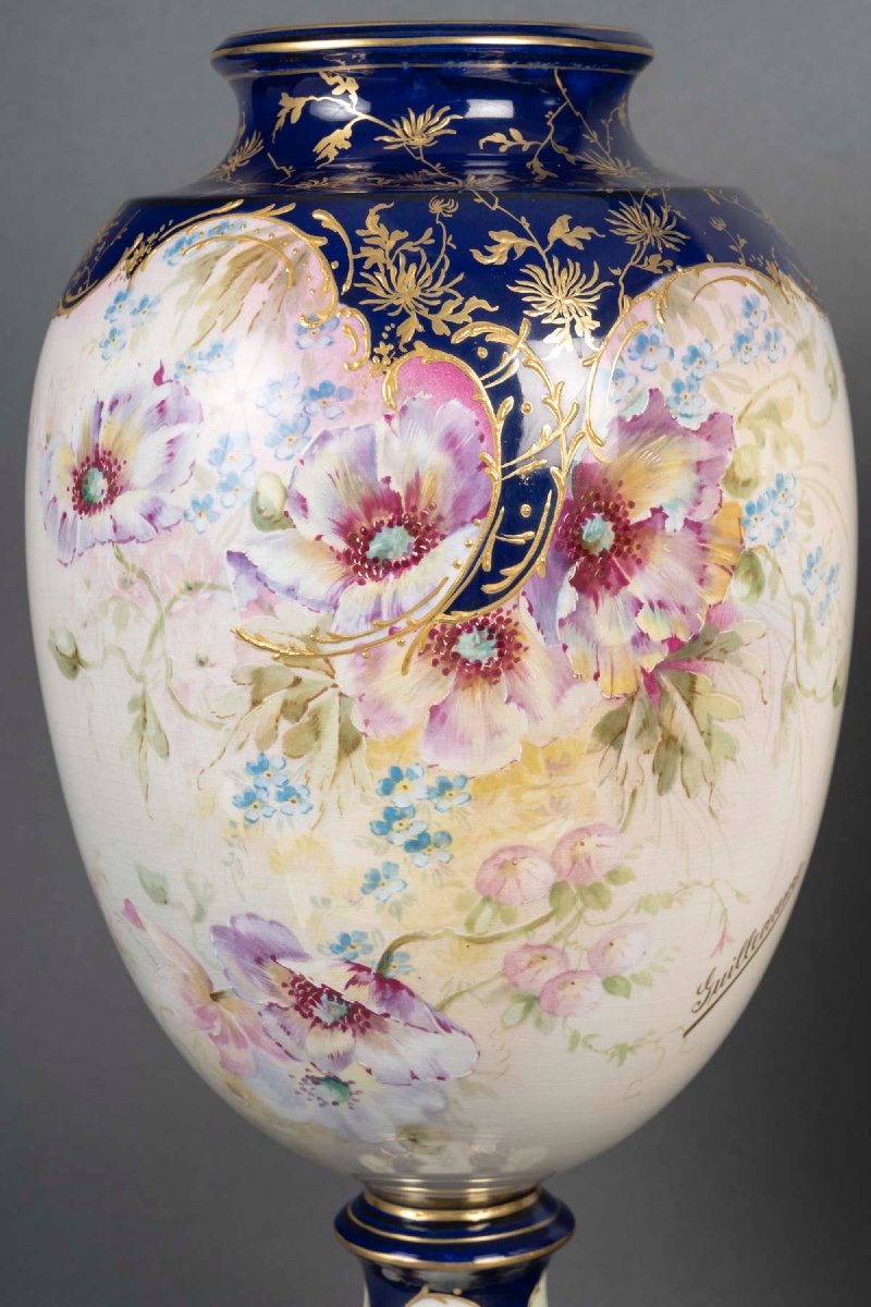 Une paire de vases en porcelaine Allemagne, début du XXe siècle — 6