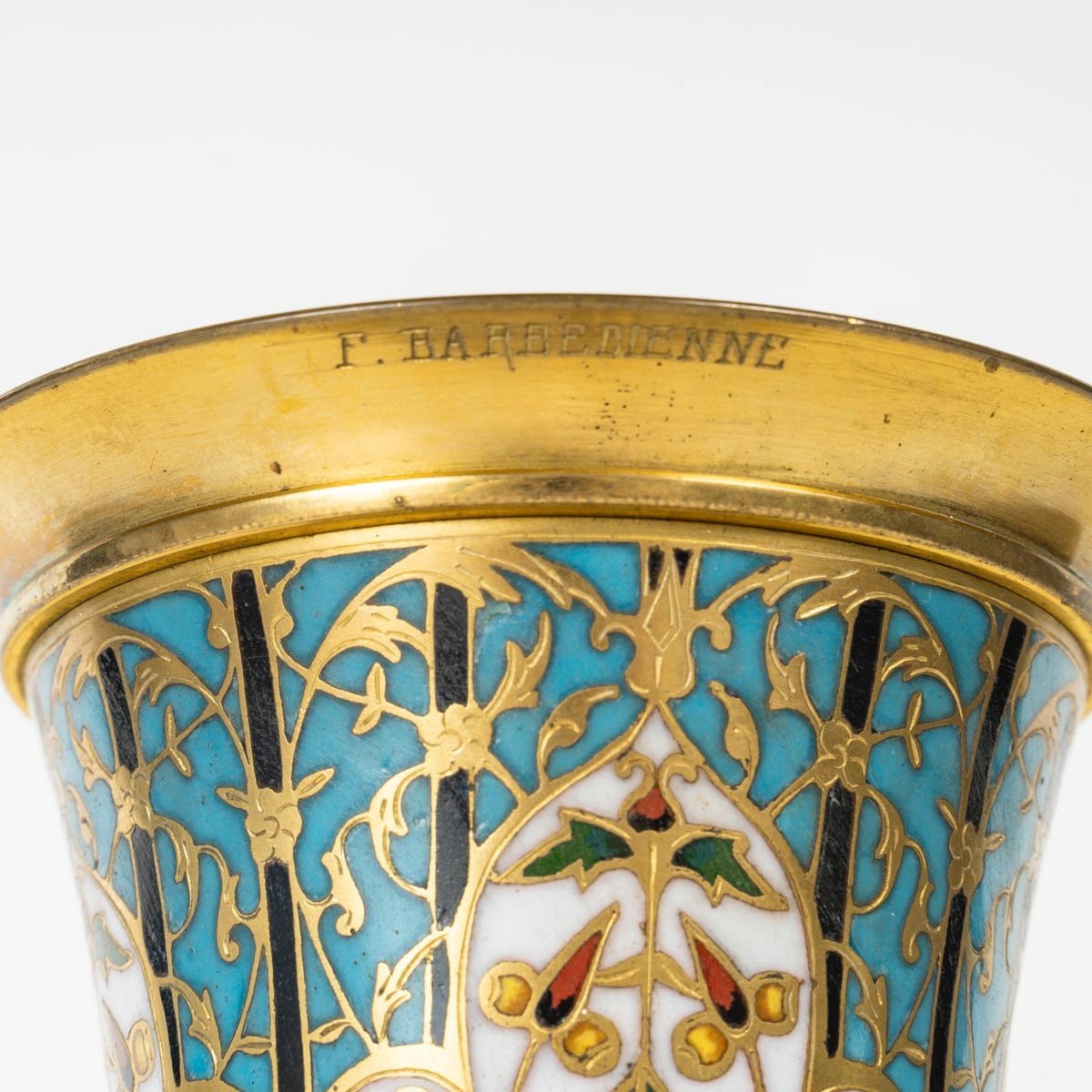 Une coupe en bronze cloisonné F.Barbedienne — 10
