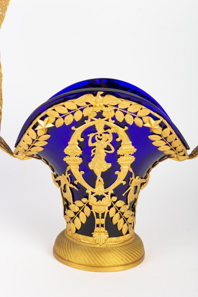 Panier cristal et bronze doré — 6