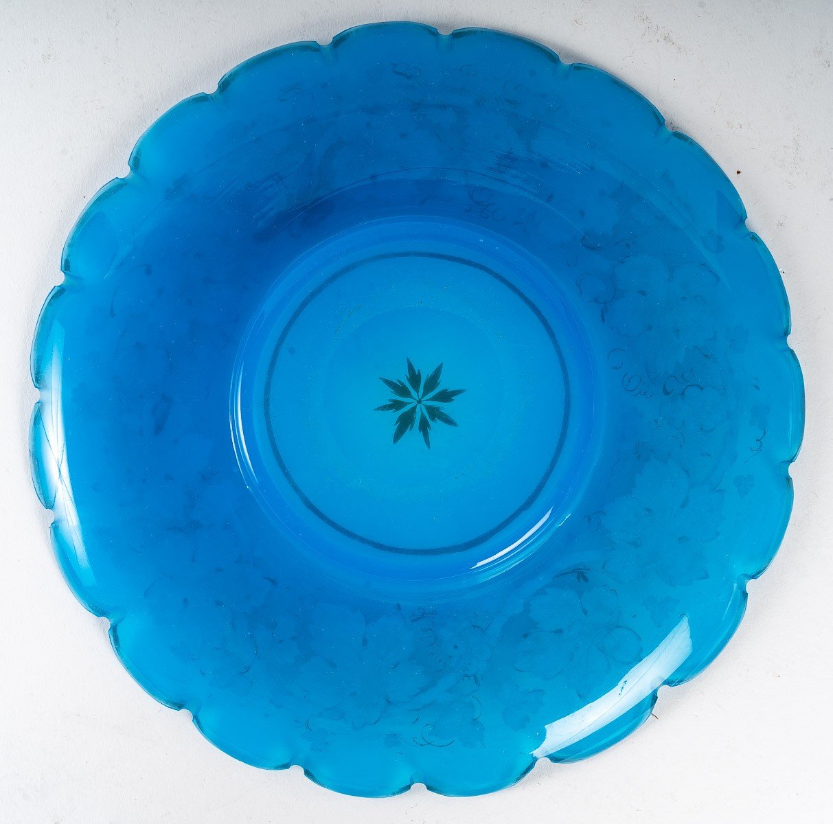 Service à eau en opaline bleu fin du XIXe siècle — 9