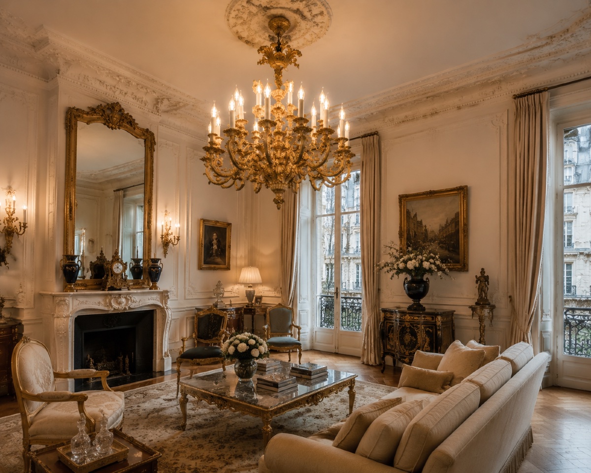 Paire de lustres en bronze doré de style Louis XV époque fin du XIXe siècle — 12