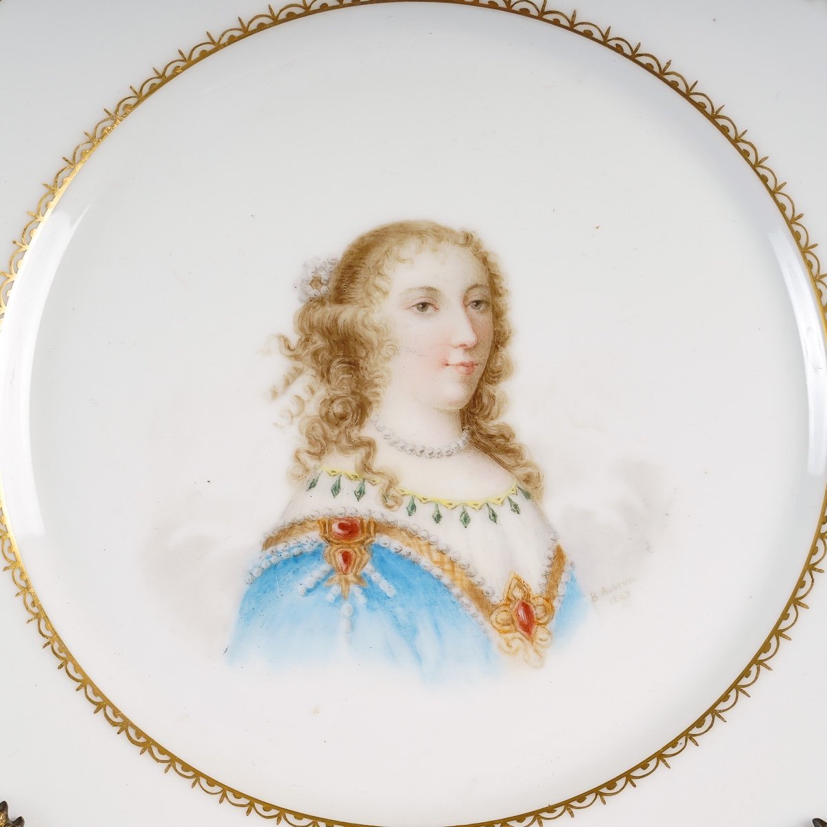 Série d'Assiettes Limoges portraits de Rois et Reines fin du XIXe siècle — 5