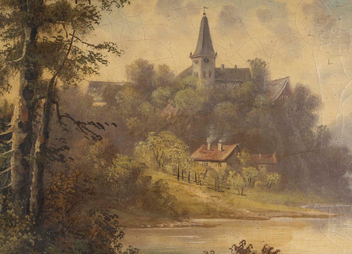 Un paysage de forêt, Josefine Griefenburg, XIXe siècle — 6