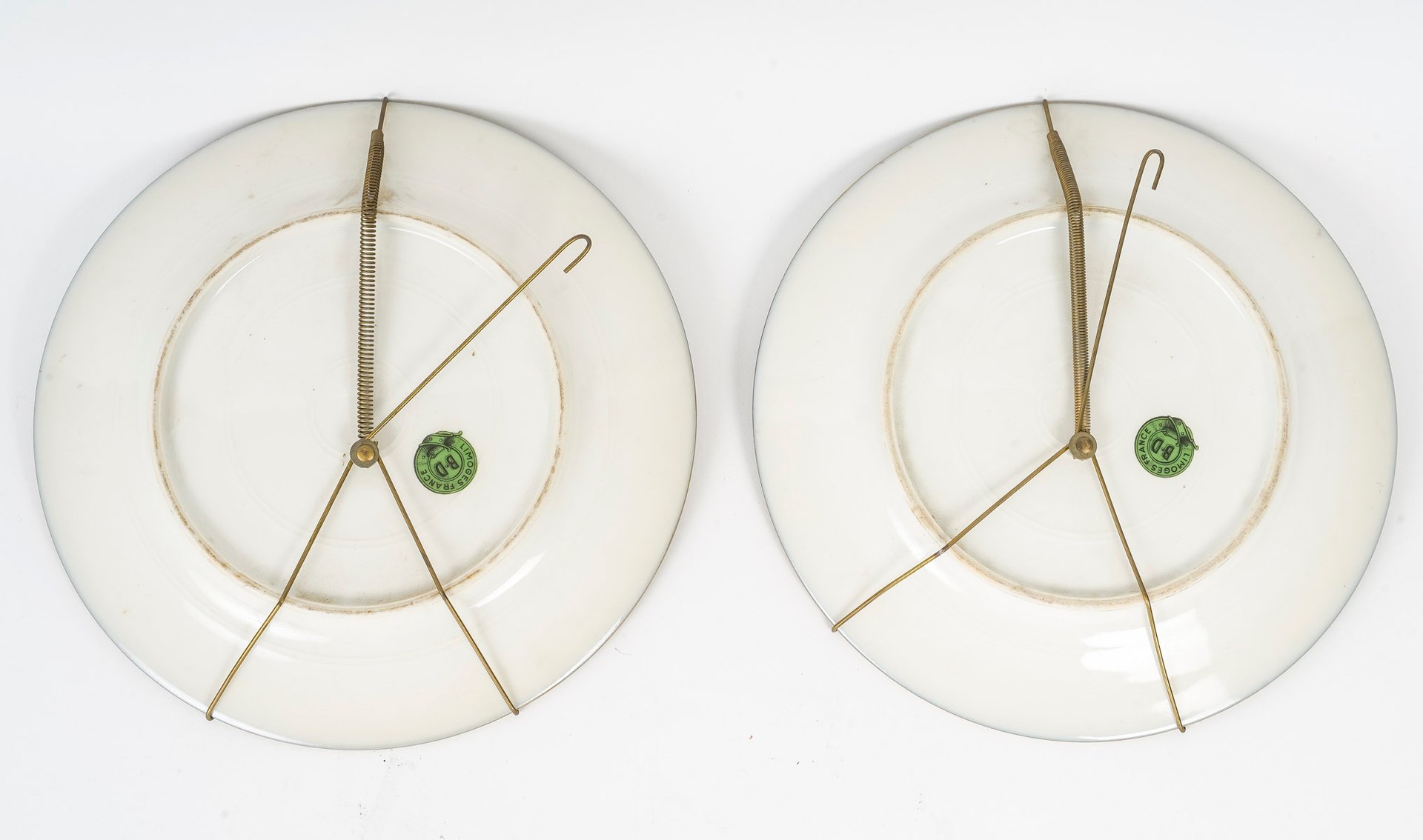 Une paire d'assiettes en porcelaine de Limoges début du XXe siècle — 10