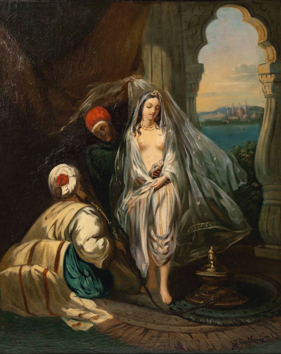Une paire de tableaux orientalistes, Godfrinoy — 12