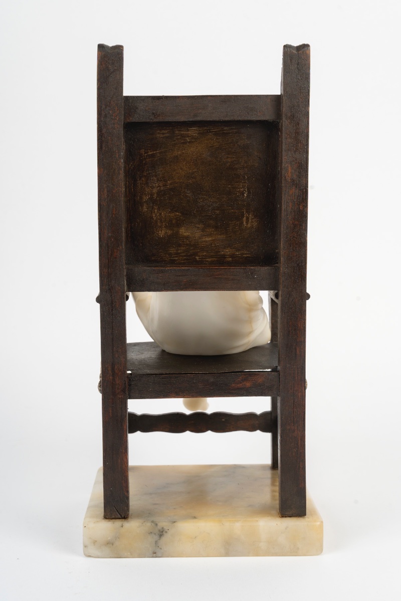 Sculpture en marbre et bronze, époque et style art nouveau — 10