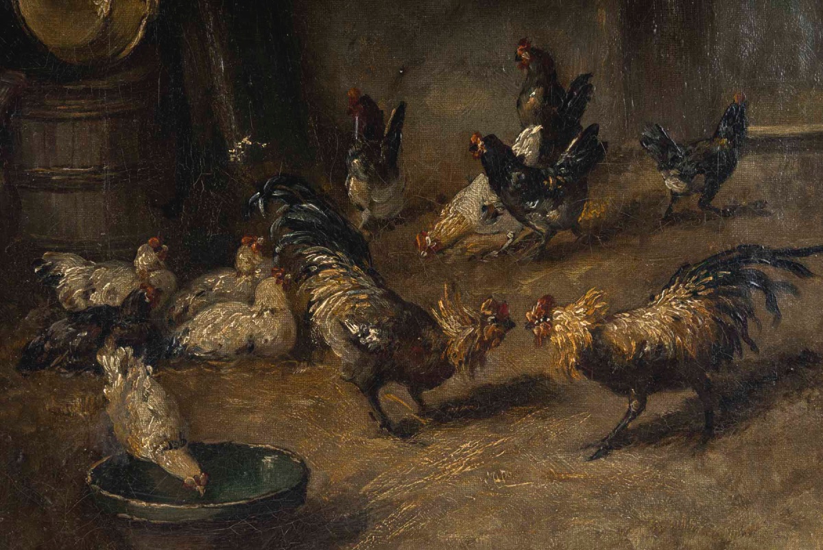 Tableau de basse court Coppenolle, fin XIXè siècle — 12