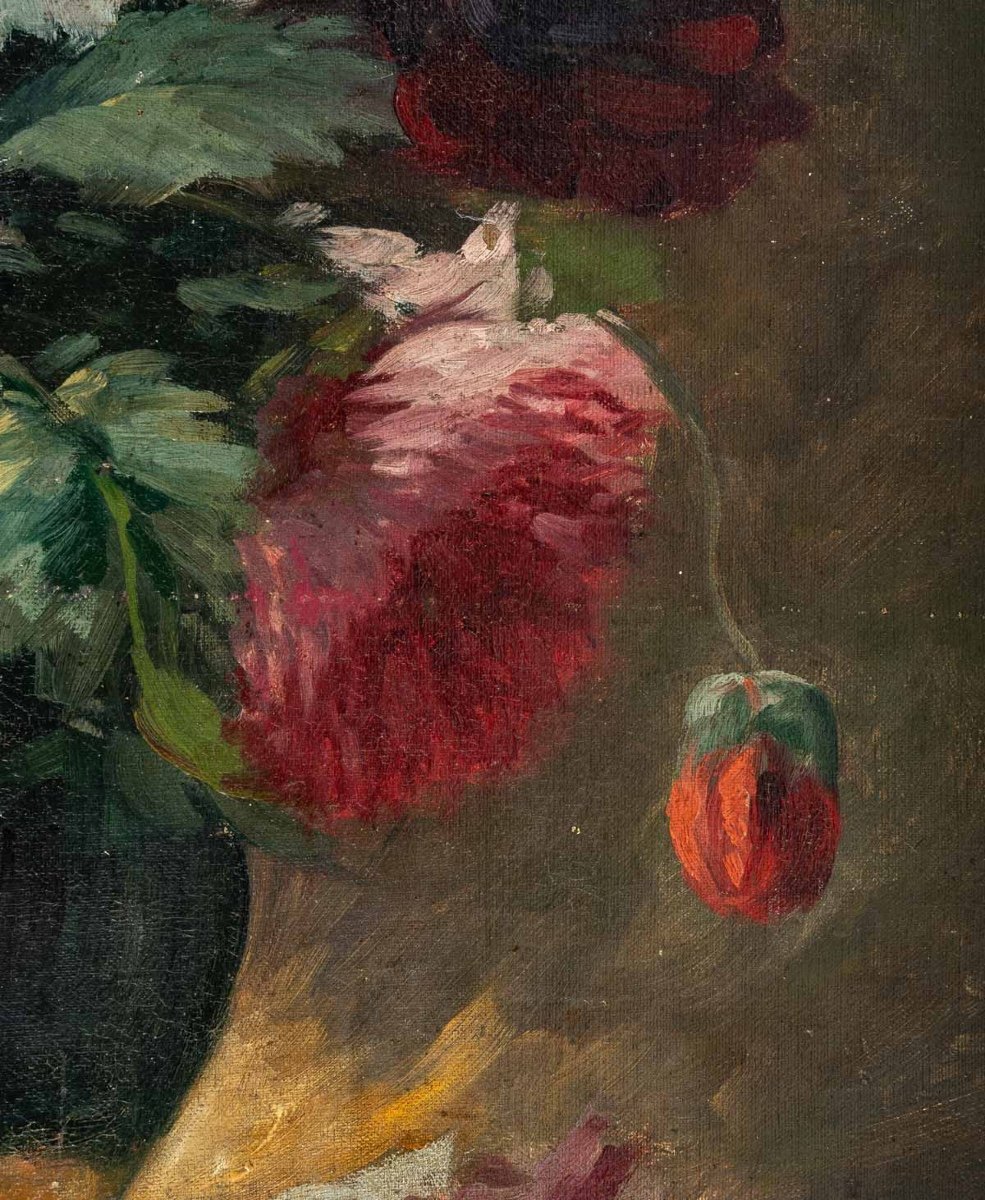 Travail français Composition florale fin du XIXe siècle — 7