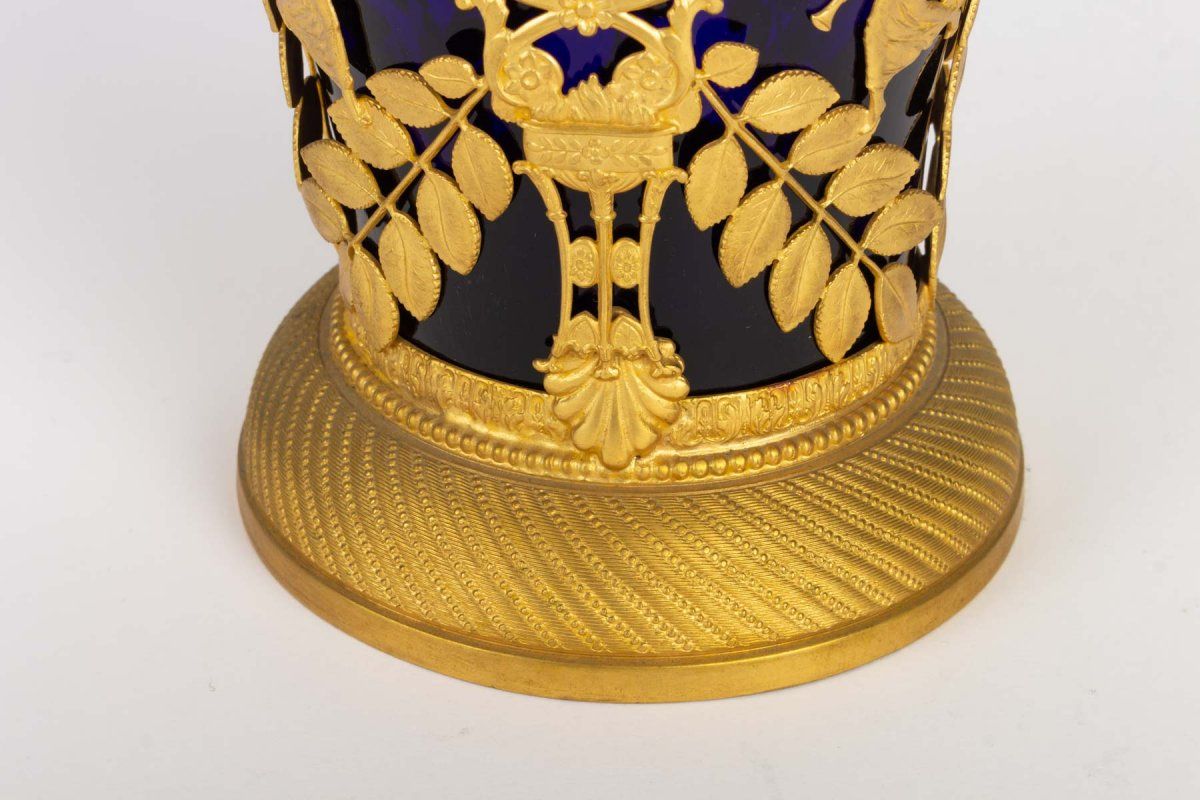 Panier cristal et bronze doré — 8