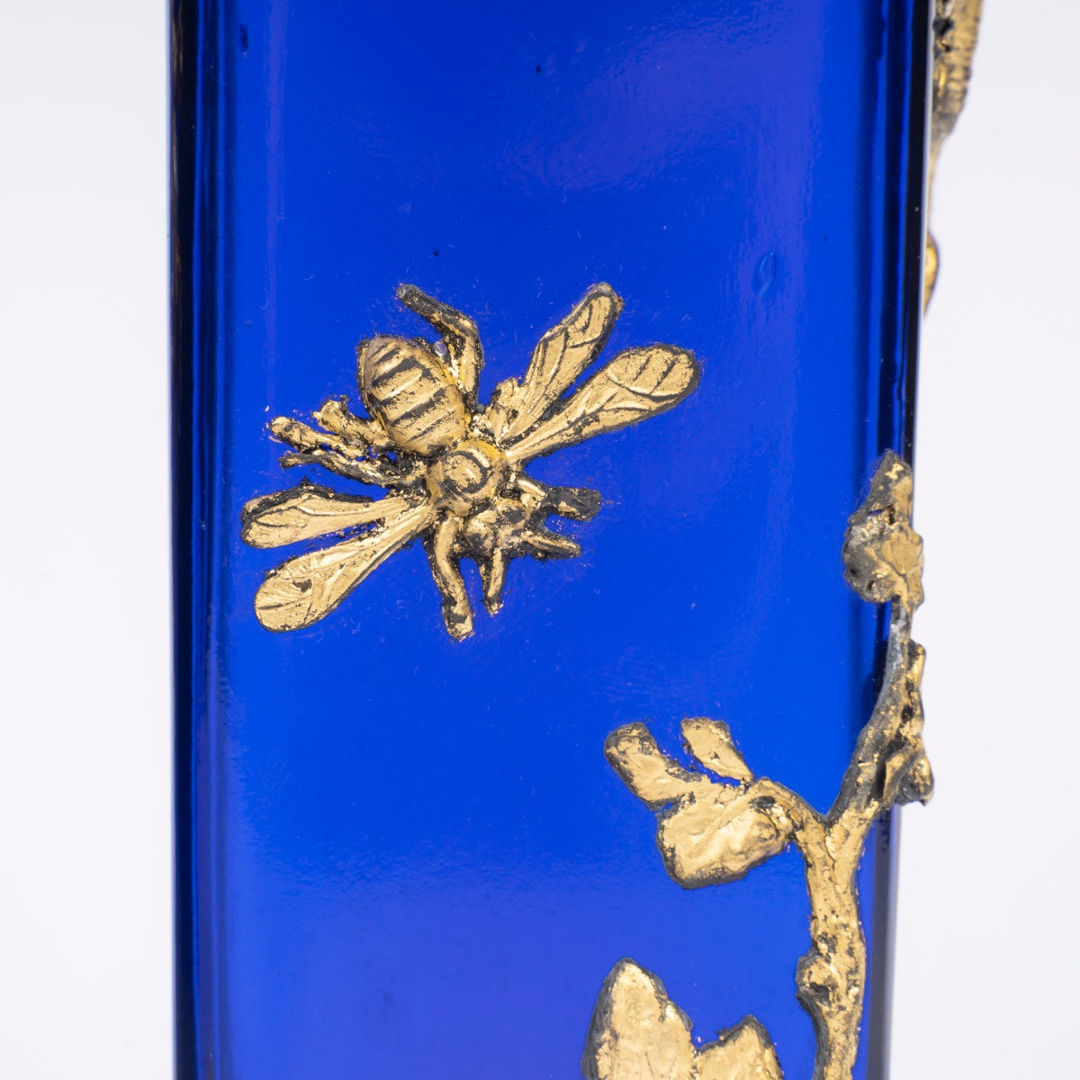 Une paire de vases en cristal bleu époque art nouveau — 19