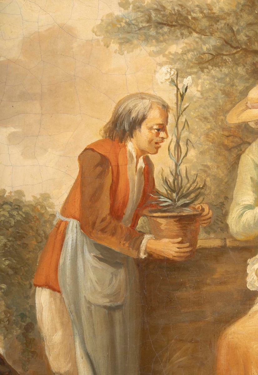 Une paire de tableaux scènes galantes, fin du XIXe siècle — 7