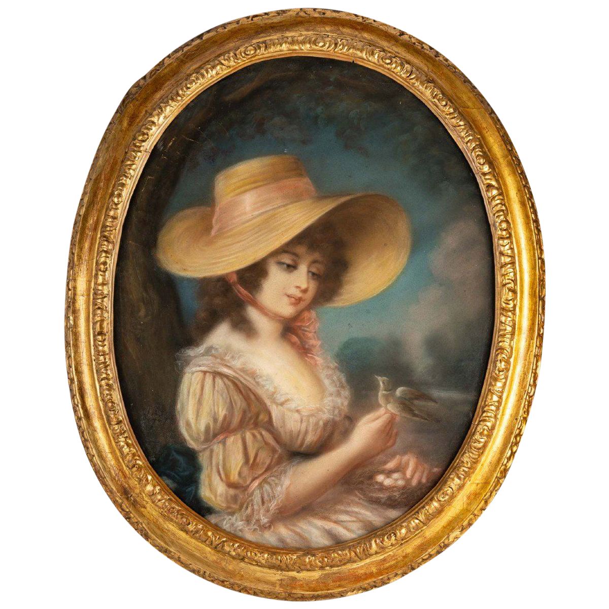 Pastel d'une ELEGANTE XVIIIe siècle — 2