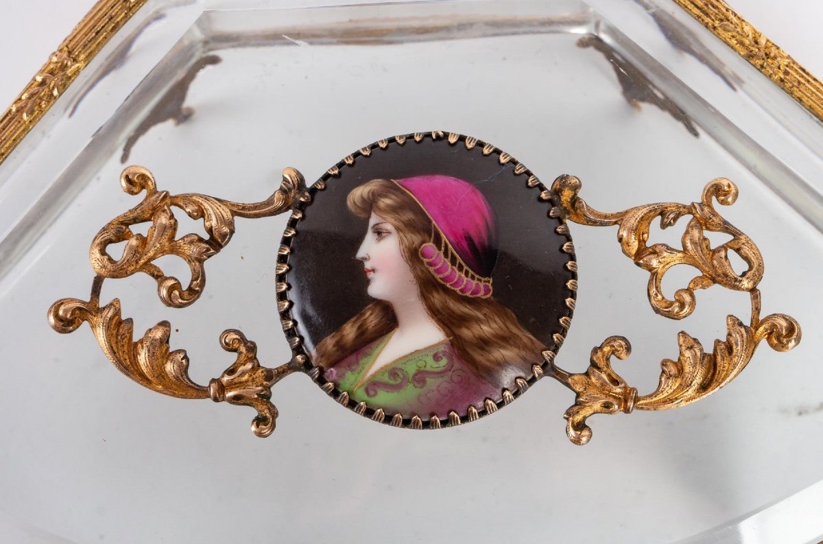 Un coffret à bijoux en cristal et bronze fin du XIXe siècle — 6