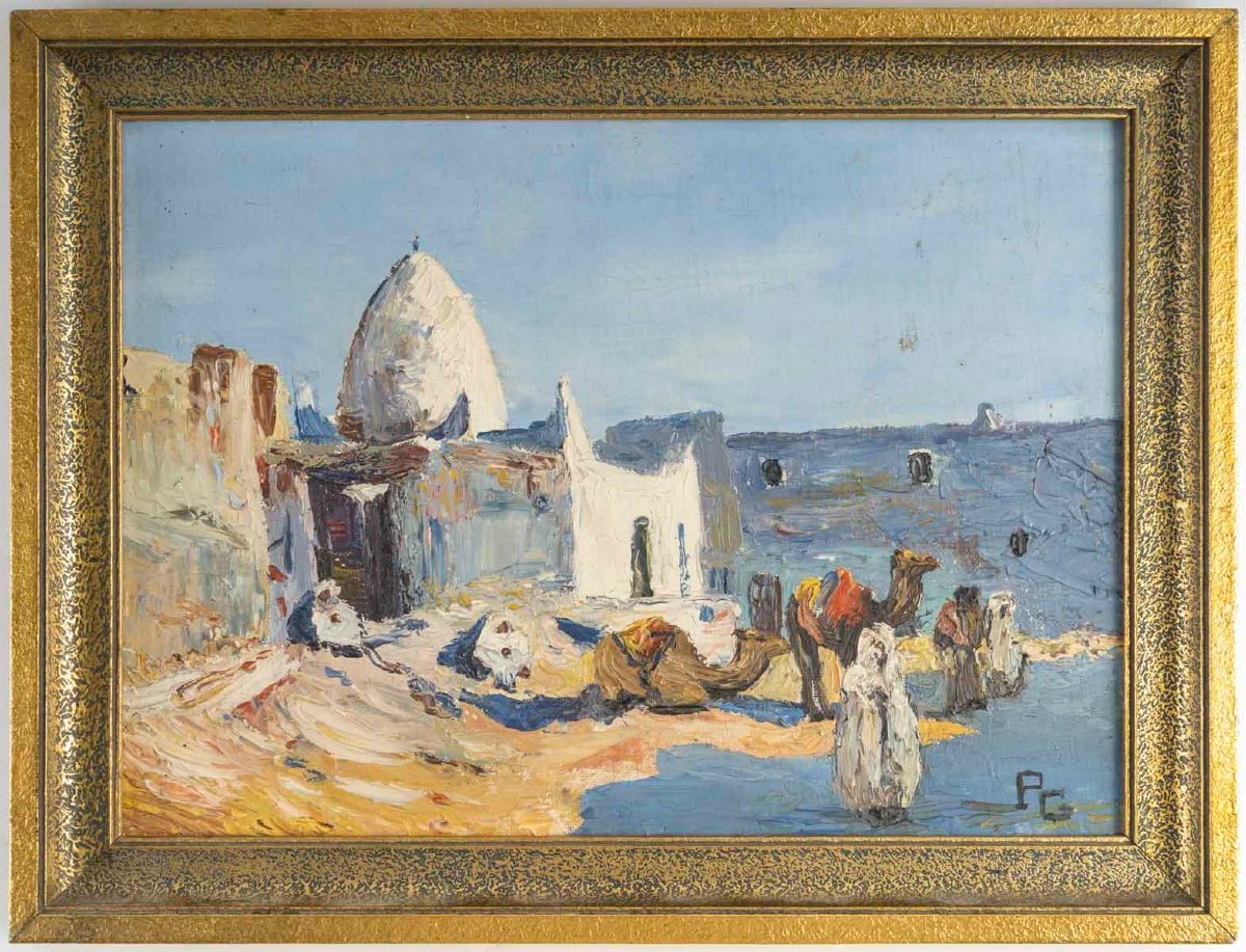 Un tableau Orientaliste, début du XXe siècle