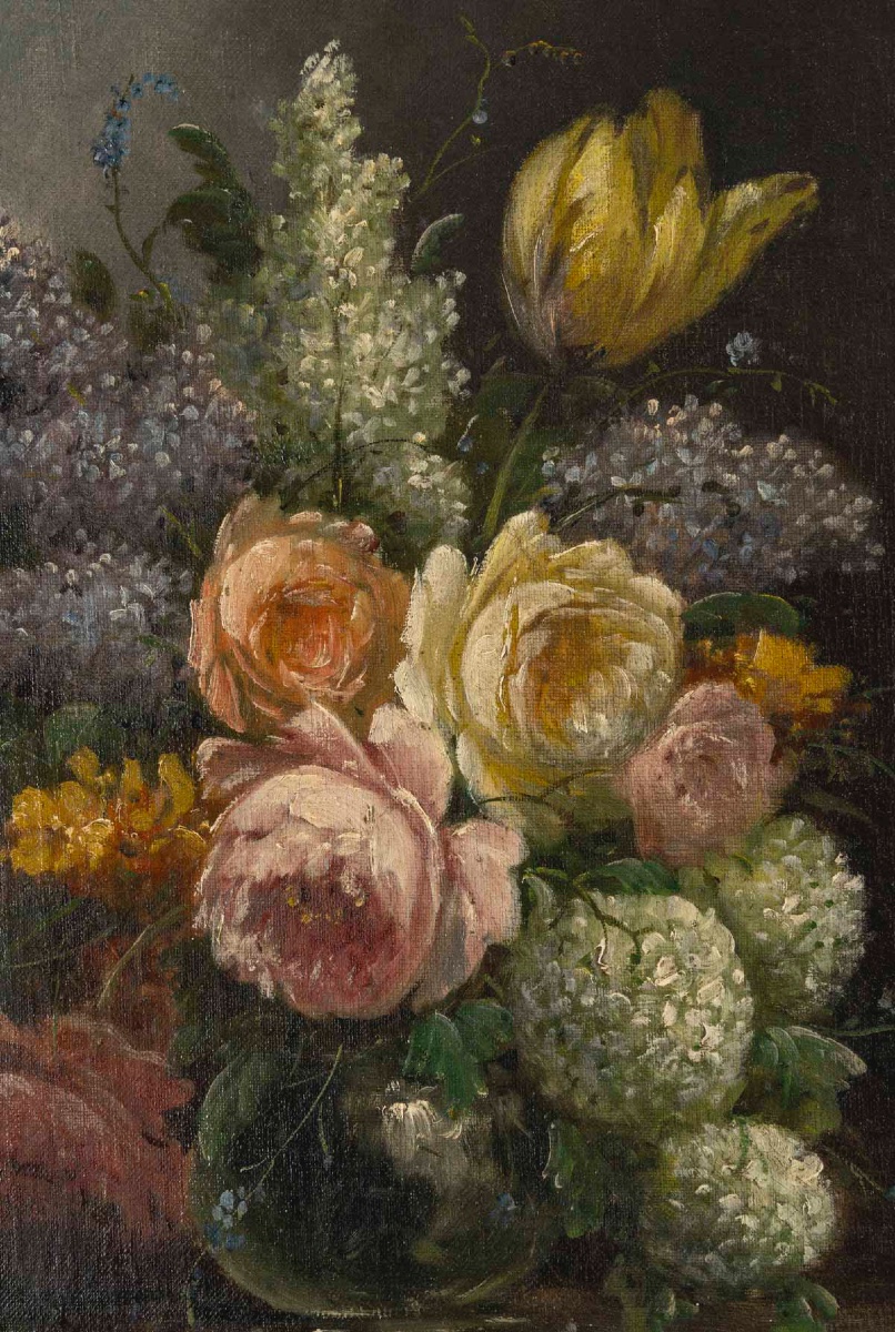 Paire de tableaux fleurs Surian — 8