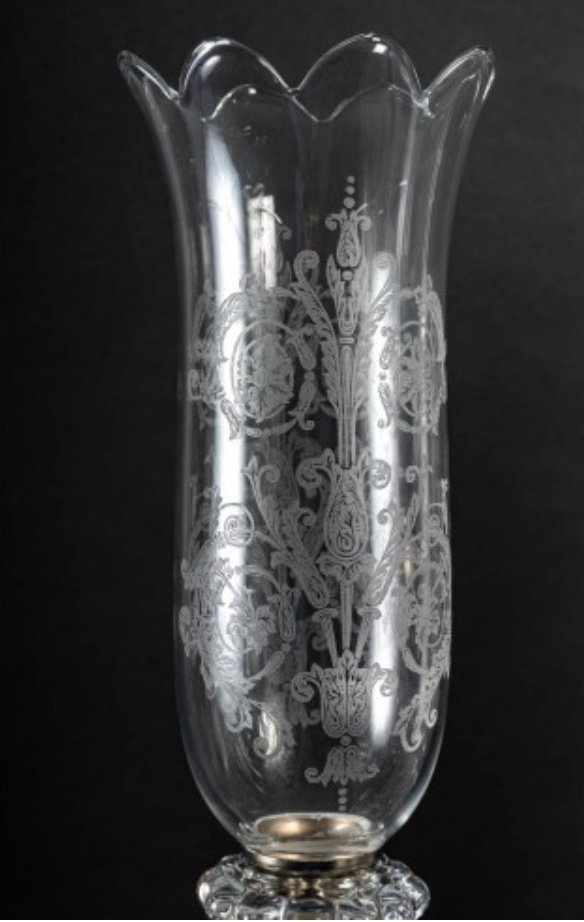 Une paire de girandoles en cristal de Baccarat, fin du XIXe siècle — 4