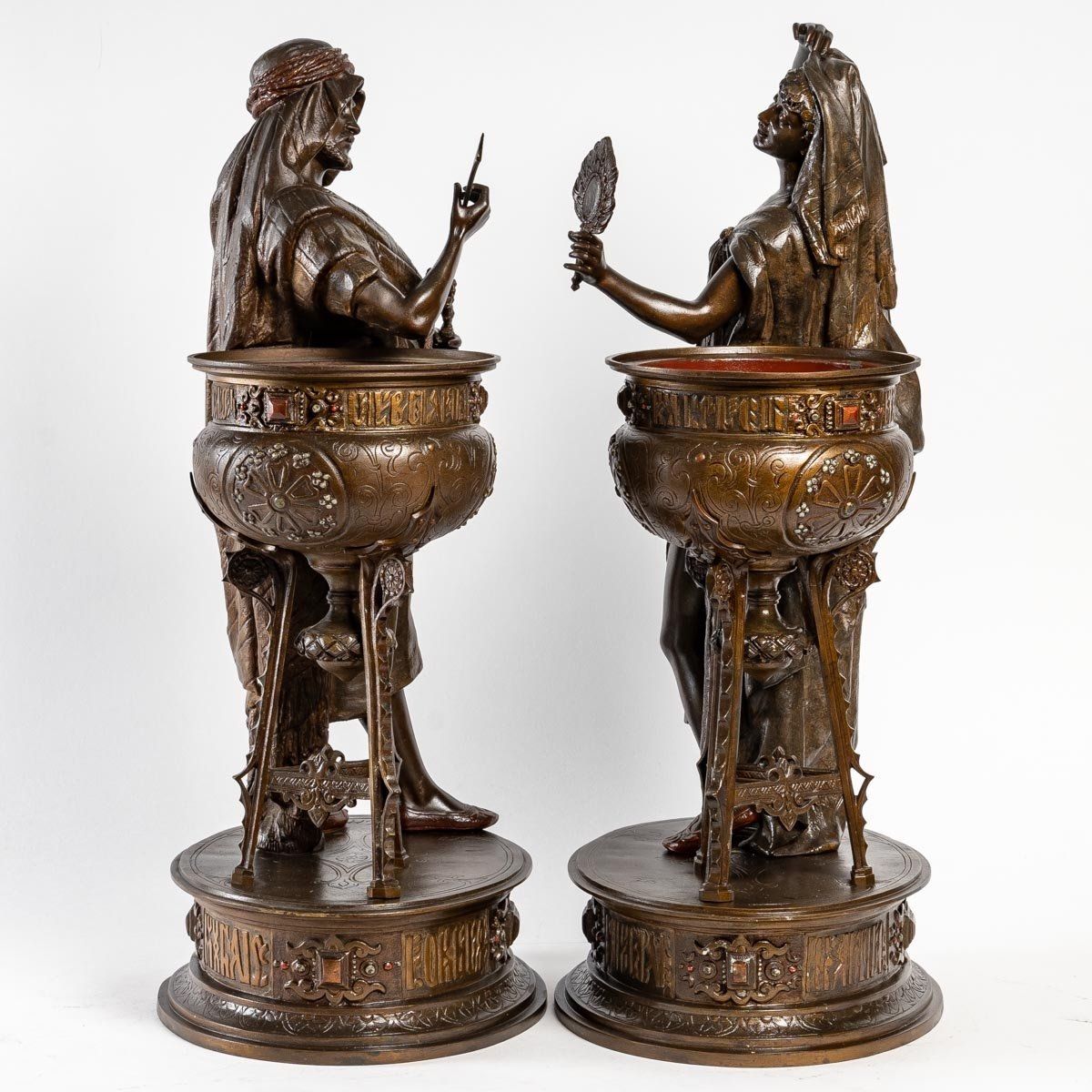 Paire de sculptures Orientalistes signés Louis Hottot — 5