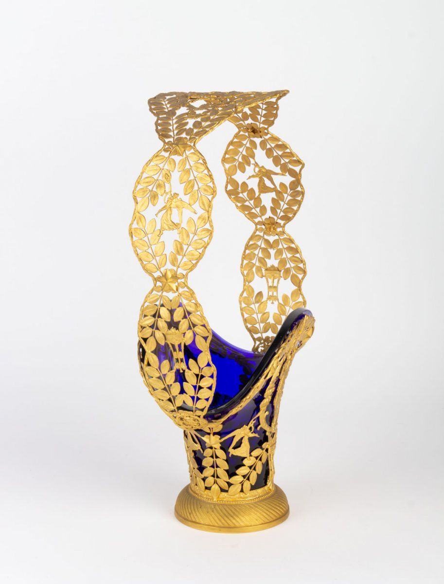 Panier cristal et bronze doré — 5