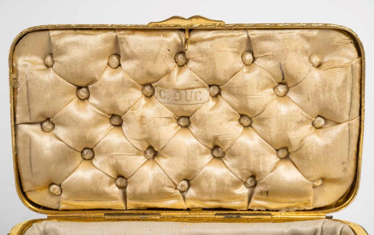 Coffret à bijoux en émail de Limoges et bronze doré, vers 1900 — 23