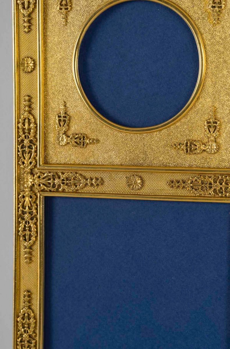 Un Cadre Photo Paravent en bronze doré, fin du XIXe siècle — 11