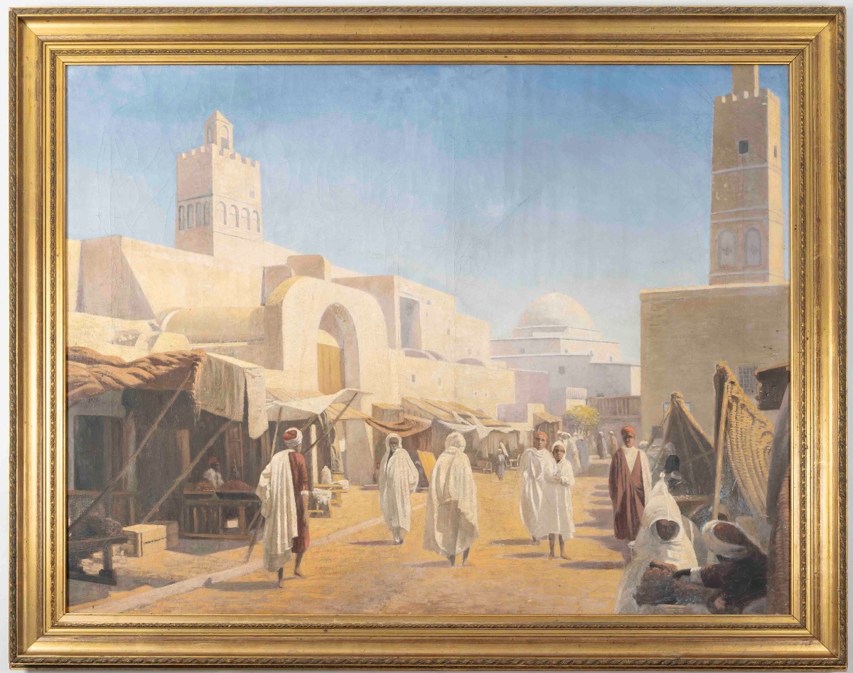 Un tableau orientaliste, le Kairouan, 1900