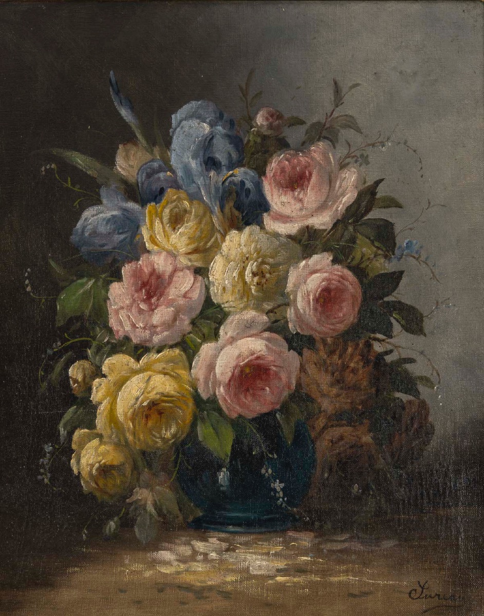 Paire de tableaux fleurs Surian — 4