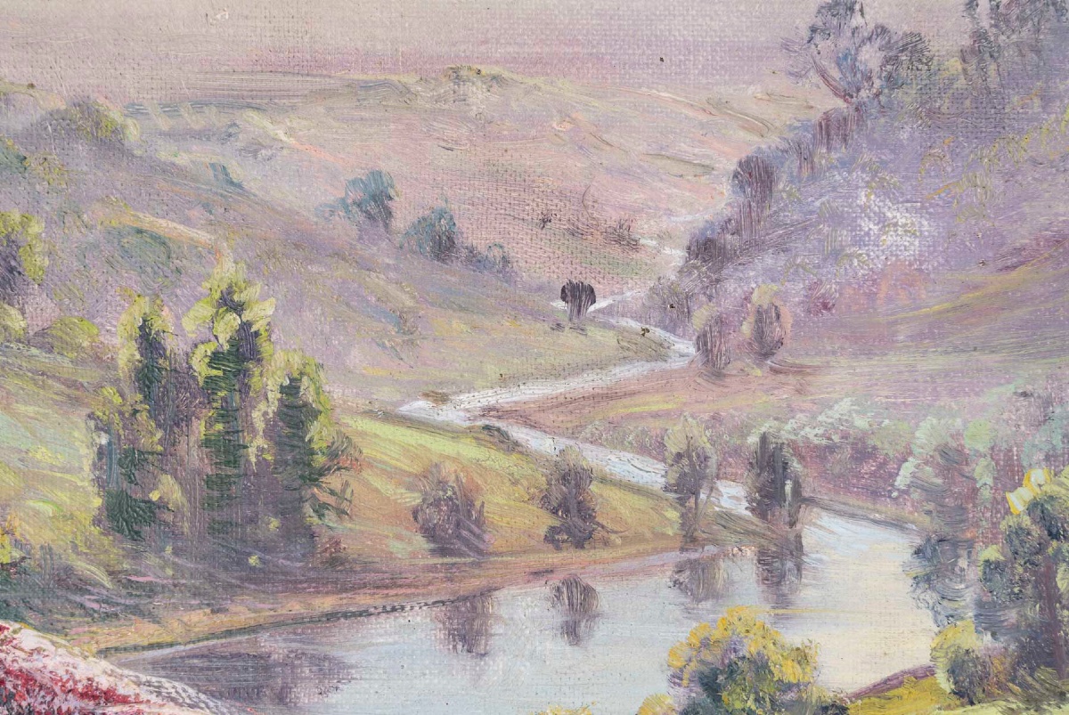 Tableau paysage Gaston Anglade, fin du XIXe siècle — 6