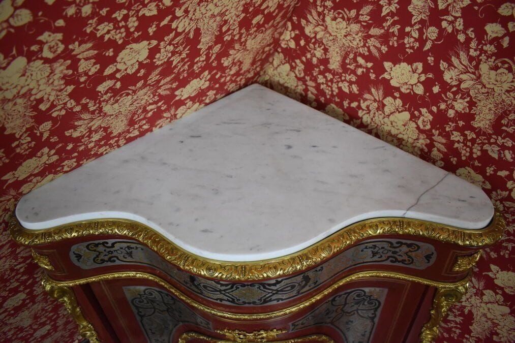 Paire d'Encoignures en marqueterie Boulle fin du XIXe siècle — 11