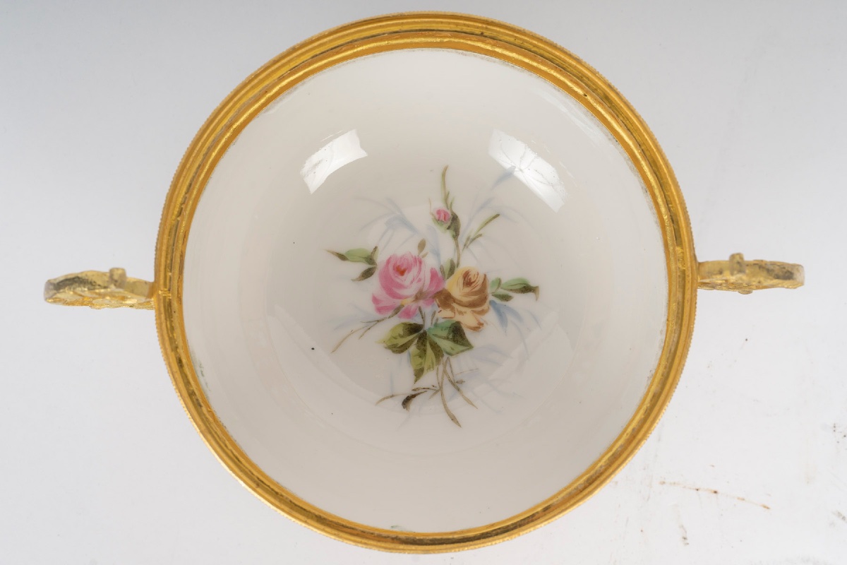 Bonbonnière – brûle-parfum en porcelaine, Sèvres XIXe siècle — 12