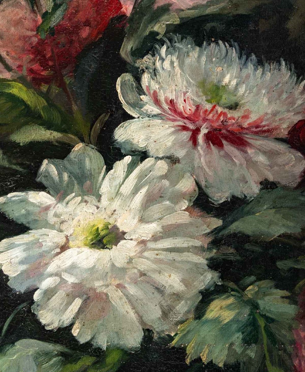 Travail français Composition florale fin du XIXe siècle — 6