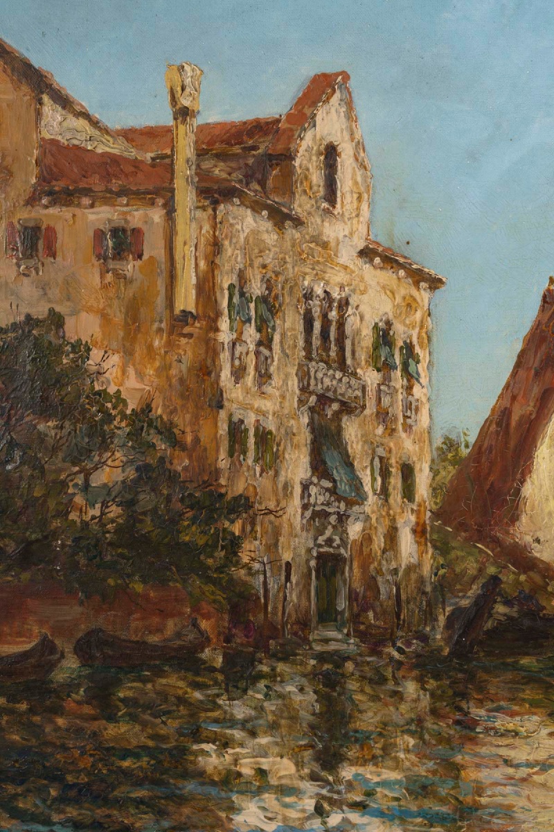 Vue de Venise – signée Cousin (peintre français), XIXe siècle — 5