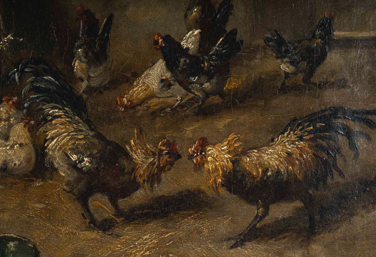 Tableau de basse court Coppenolle, fin XIXè siècle — 6
